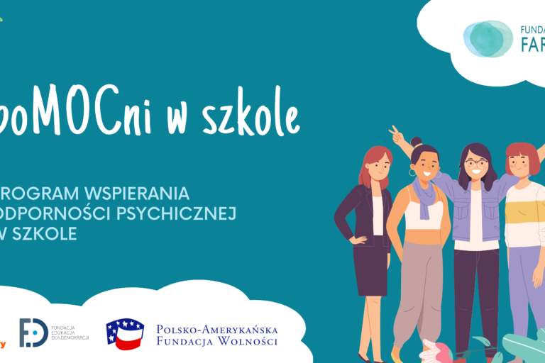 poMOCni w szkole Fundacja Faro - profilaktyka zdrowia psychicznego dla nauczycieli