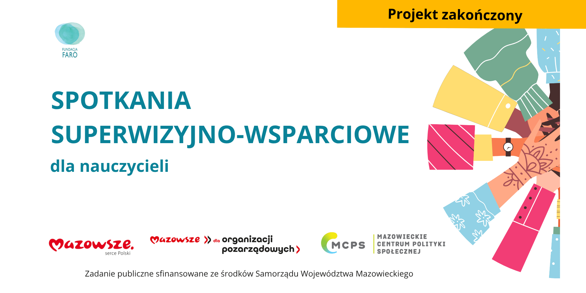 Baner projektu z informacją, że projekt został zakończony